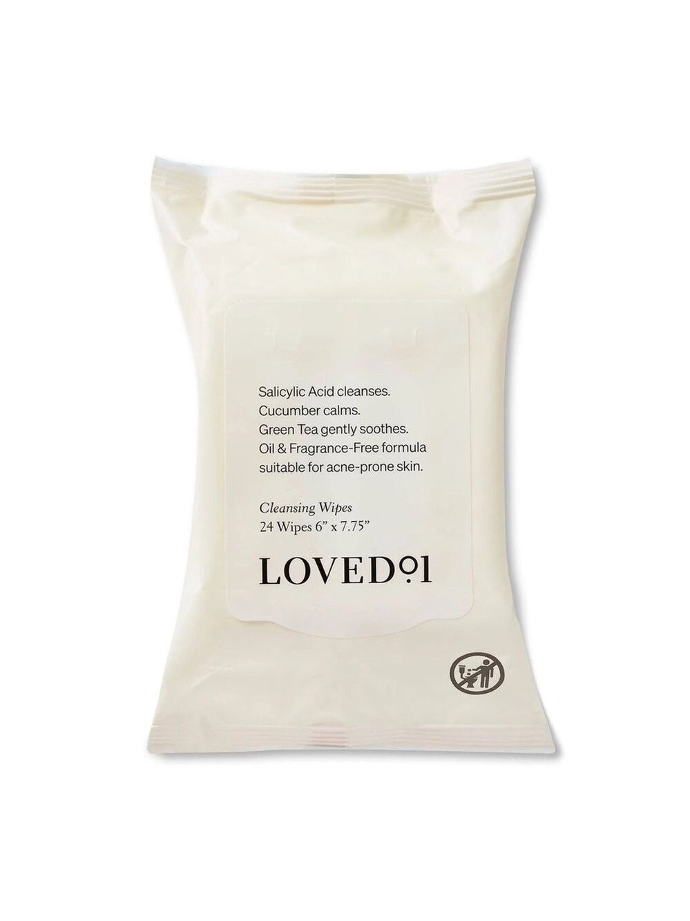 LOVED01 Cleansing Wipes | 24 Count | NEW | Salicylic Acid Green Tea Cucumber
